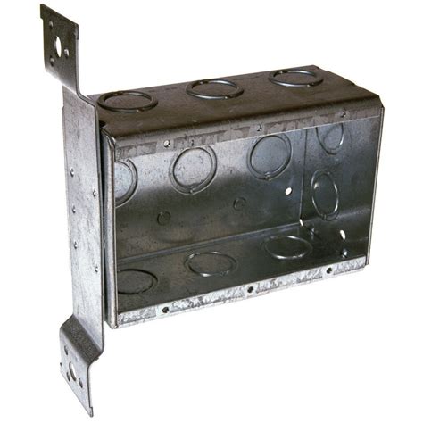 3 gang metal box with bracket|3 gang outlet box.